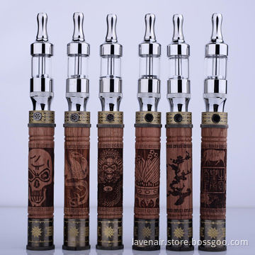Wooden electronic cigarette with protank II atomizer, 1100mAh battery